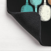 Pickleball Lover Retro Paddle Sport  Muismat (Hoek)