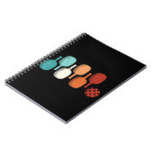 Pickleball Lover Retro Paddle Sport Notitieboek (Linkerzijde)