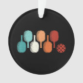 Pickleball Lover Retro Paddle Sport  Ornament (voorkant)