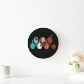Pickleball Lover Retro Paddle Sport  Ronde Klok (Huis)