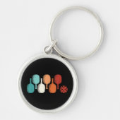 Pickleball Lover Retro Paddle Sport  Sleutelhanger (Voorkant)