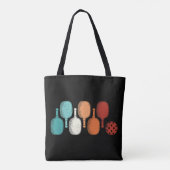 Pickleball Lover Retro Paddle Sport Tote Bag (Achterkant)
