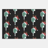 Pickleball Lover Sports Christmas Santa Hat Inpakpapier Vel (Voorkant)