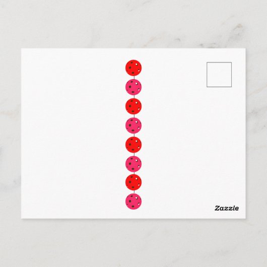 Pickleball Lover Valentijn Drie Kleine Woorden Briefkaart (Achterkant)