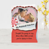 Pickleball Lover Valentijn Drie Kleine Woorden Kaart (Gele Bloem)