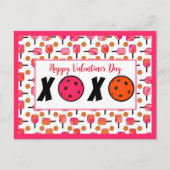 Pickleball Lover Valentijn XOXO Pickleballs Briefkaart (Voorkant)