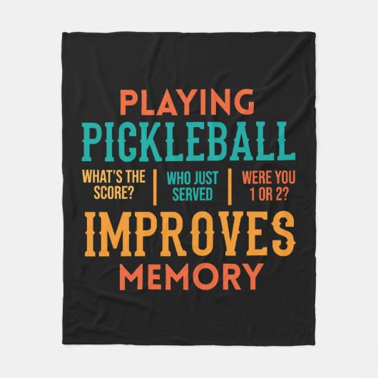 Pickleball Lovers Apparel Fleece Deken (Voorkant)