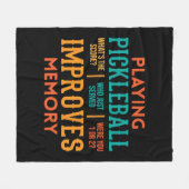 Pickleball Lovers Apparel Fleece Deken (Voorkant (Horizontaal))
