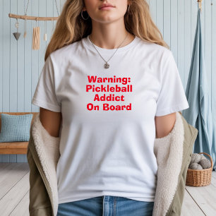 Pickleball Lover's Dream grappige rode slogan T-shirt