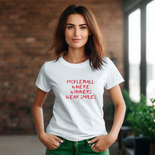 Pickleball Lover's Dream grappige rode slogan T-shirt