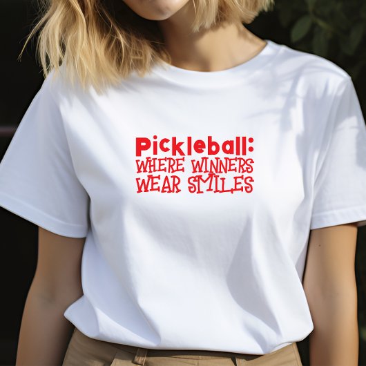 Pickleball Lover's Dream grappige rode slogan T-shirt