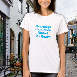 Pickleball Lover's Dream grappige turquoise slogan T-shirt