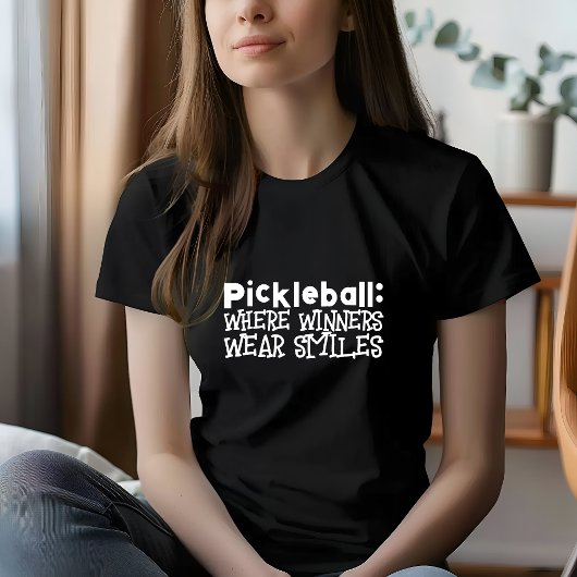 Pickleball Lover's Dream grappige witte slogan T-shirt