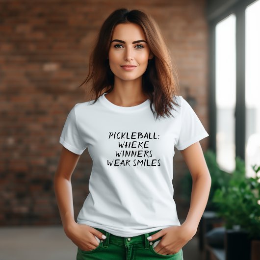 Pickleball Lover's Dream grappige zwarte slogan T-shirt