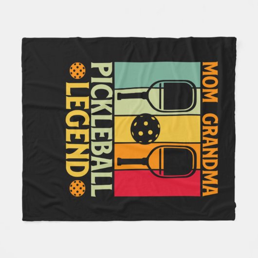 Pickleball Ma 4 Fleece Deken (Voorkant (Horizontaal))