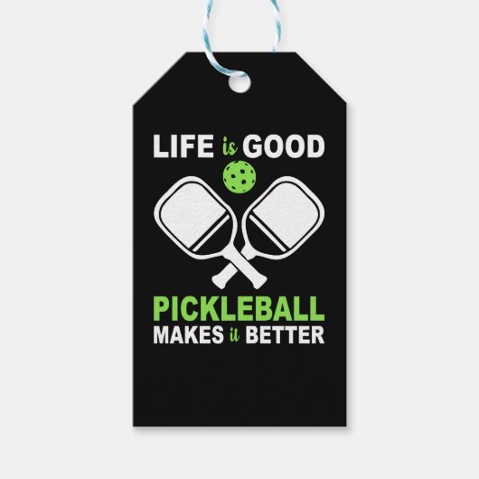 Pickleball maakt het beter cadeaulabel (Voorkant)