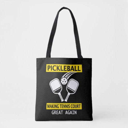 Pickleball maakt Tennis Court weer geweldig Tote Bag (Voorkant)