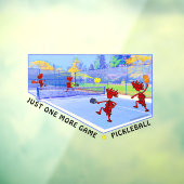 PICKLEBALL, maar nog een game-oprolling Raamsticker (Vel 3)