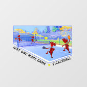 PICKLEBALL, maar nog een game-oprolling Raamsticker (Vel)