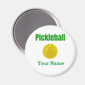 Pickleball Magnet Gepersonaliseerd met Jouw naam (Voorkant / Achterkant)