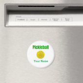 Pickleball Magnet Gepersonaliseerd met Jouw naam (Insitu (Vaatwasser))