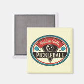Pickleball Magnet -  ontwerp (Voorkant / Achterkant)