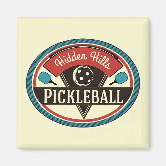 Pickleball Magnet -  ontwerp (Voorkant)