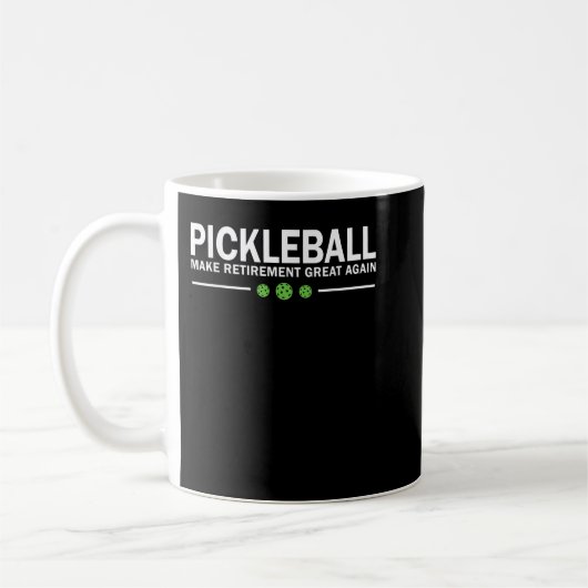 Pickleball Make Retirement Great Again Pickle-Ball Koffiemok (Links)