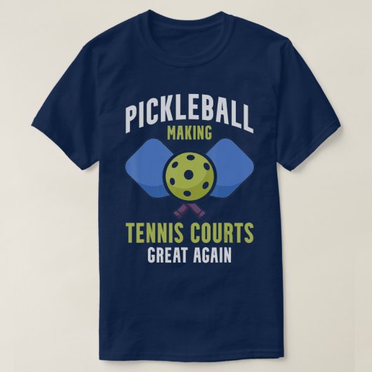 Pickleball Making ennis Court Opnieuw geweldig Pad T-shirt (Design voorkant)