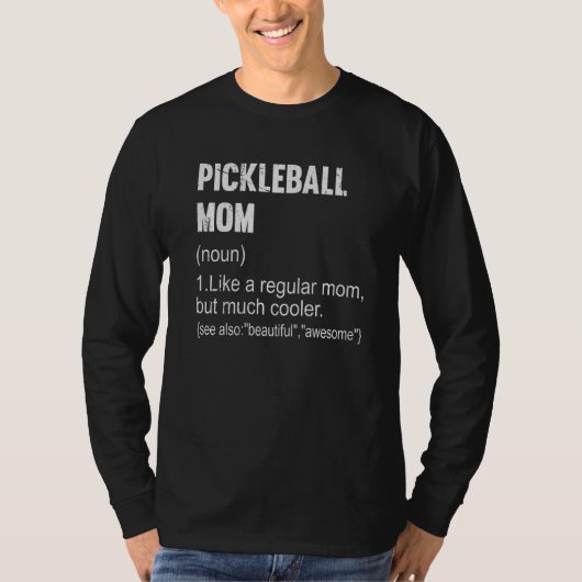 Pickleball Mam Definition Pickleball Mam voor Wome T-shirt (Voorkant)