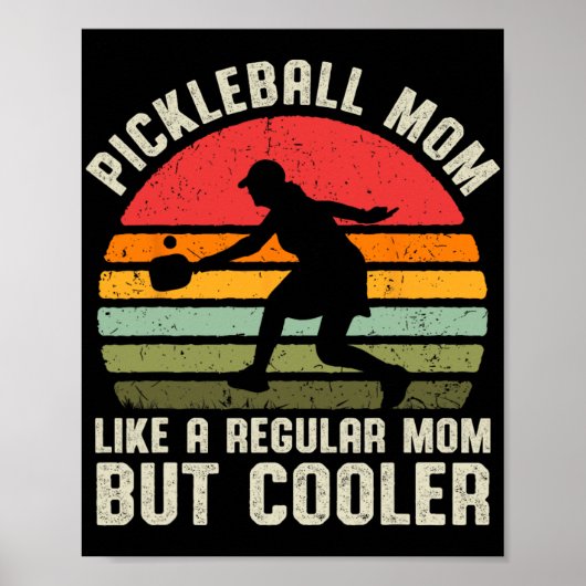  pickleball mam leven augurk bal voor vrouwen poster (Voorkant)