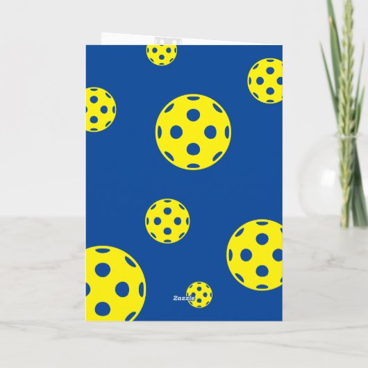 Pickleball mania Birthday-kaart voor spelers en ve Kaart (Achterkant)
