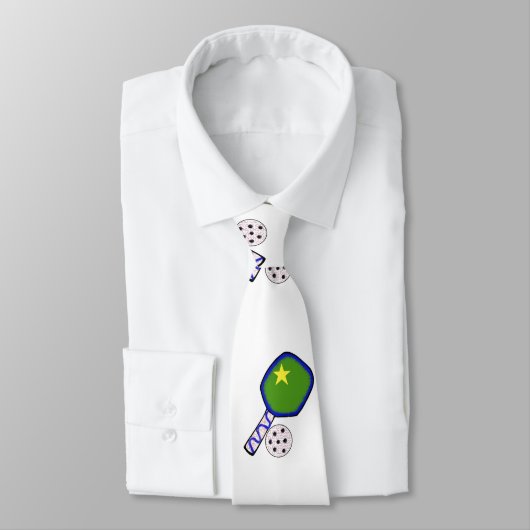 Pickleball Mannen stropdas (Gebonden)