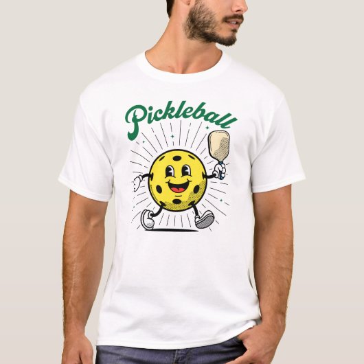 PICKLEBALL MASCOT beroemd gemaakt door PickleballP T-shirt (Voorkant)