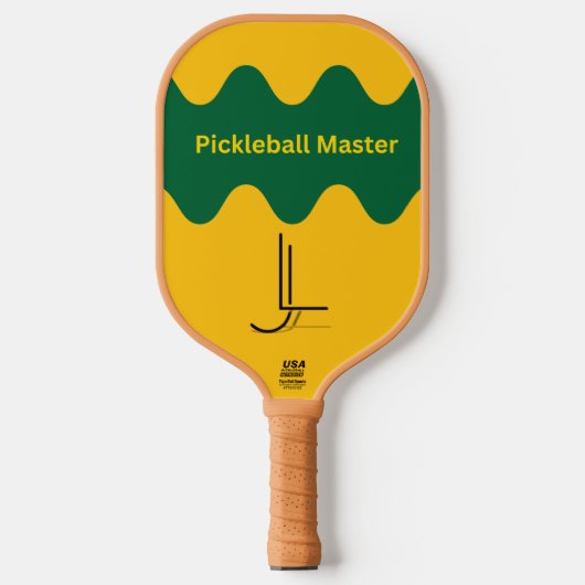 Pickleball Master Retro Wave Paddle (Voorkant)