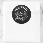 Pickleball Master Ronde Sticker (Tas)