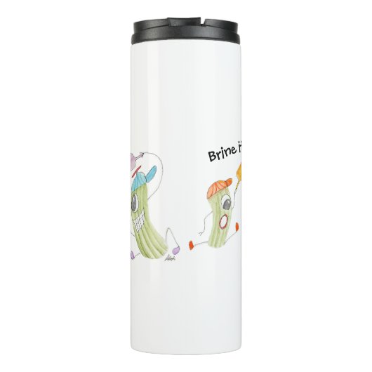 Pickleball Match Thermosbeker (Achterkant)