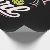 Pickleball Meisje Speler Cadeaupapier (Hoek)