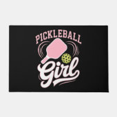 Pickleball Meisje Speler Deurmat (Voorkant)