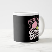 Pickleball Meisje Speler Grote Koffiekop (Voorkant rechts)