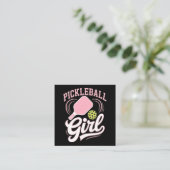 Pickleball Meisje Speler Informatiekaartje (Staand voorkant)