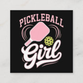 Pickleball Meisje Speler Informatiekaartje (Achterkant)