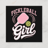 Pickleball Meisje Speler Informatiekaartje (Voorkant)