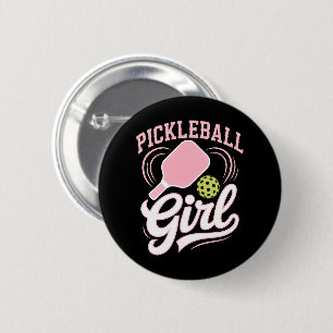 Pickleball Meisje Speler Ronde Button 5,7 Cm