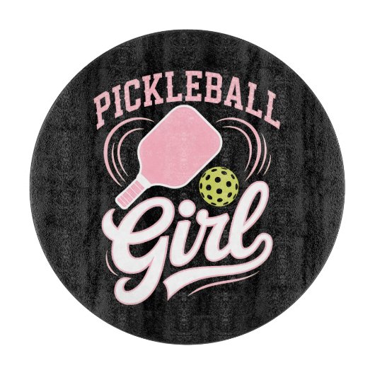 Pickleball Meisje Speler Snijplank (Voorkant)
