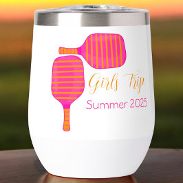 Pickleball Meisjes Trip Roze Sinaasappel Custom