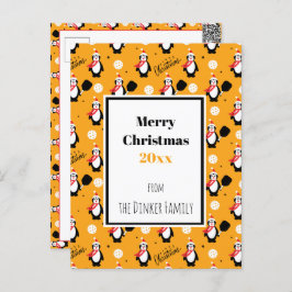 🐧 Pickleball Merry 🎁 Briefkaart