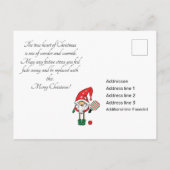 Pickleball Merry-Briefkaart voor kerstmis Briefkaart (Achterkant)