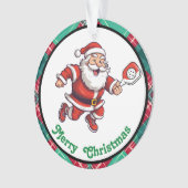 Pickleball Merry kerst Ornament (voorkant)