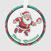 Pickleball Merry kerst Ornament (voorkant)